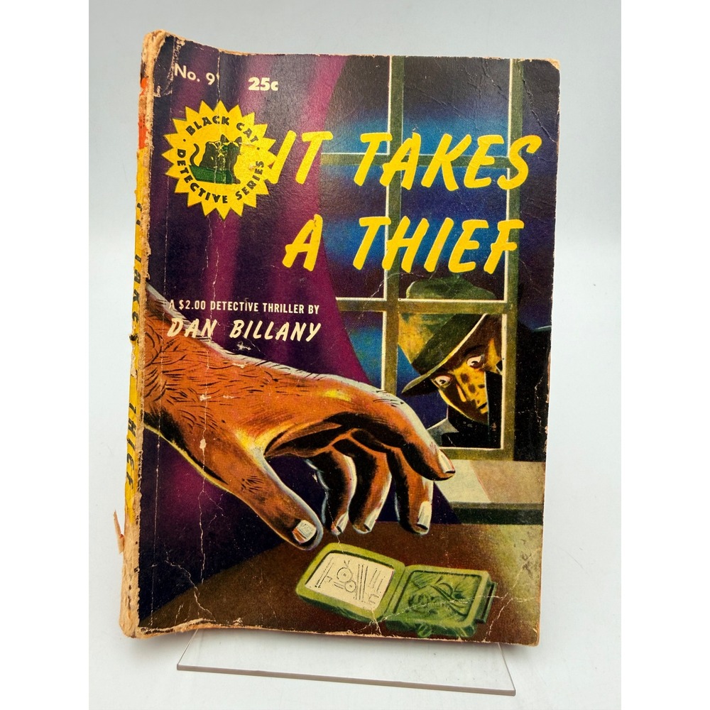 Vintage 1944 It Takes a Thief Dan Billany Black Cat Detective Series No 9 Book